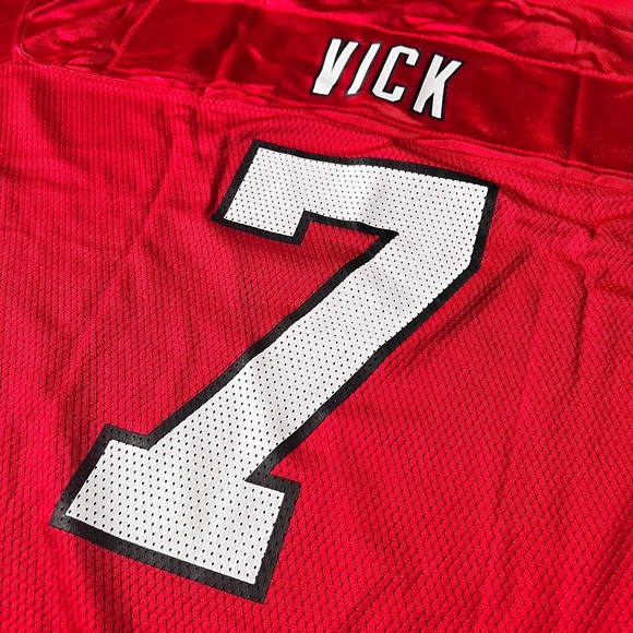 VTG Reebok Atlanta Falcons Michael Vick #7 NFL Jersey - Men’s XL - Red - Picture 4 of 9